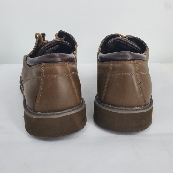 Jousen Milan Men's Oxford Shoes Size 11 Round Toe Lace Up Brown - Picture 9 of 13